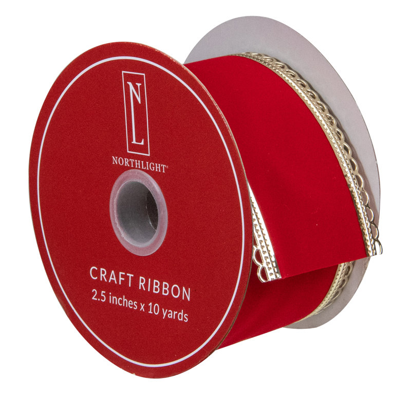 2.5'' Abstract Velvet Ribbon