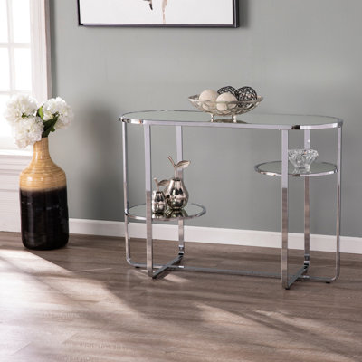 Mirrored Console Table W/ Storage