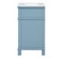 Meuble-lavabo 24 po bleu indigo avec portes à fermeture en douceur