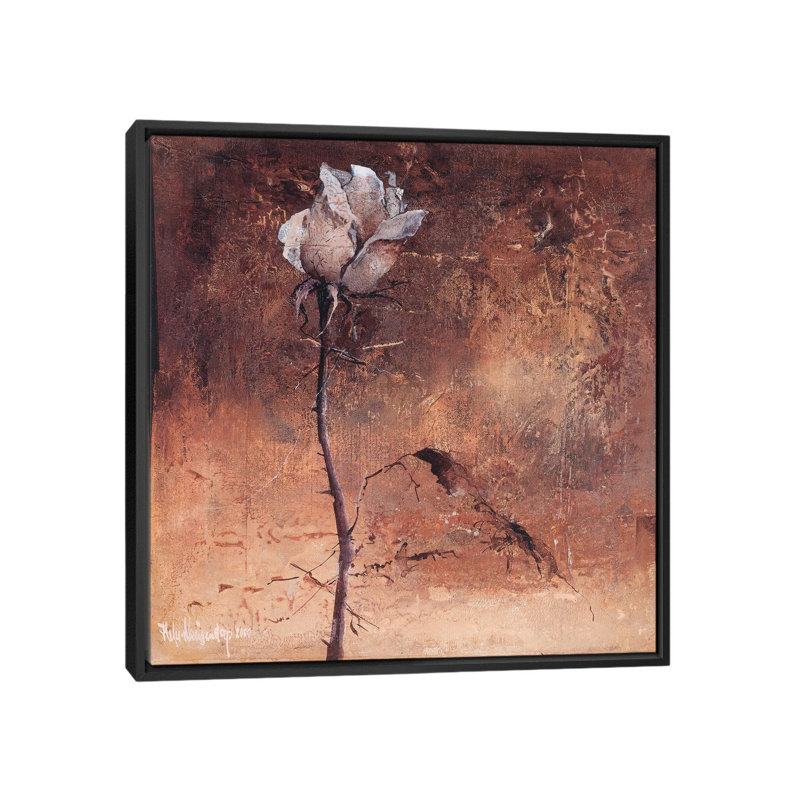 « seul ii », reproduction d’impression sur toile tendue, H 26 po x l 26 po x P 1,5 po, Toile encadrée noire, Pas de tapis