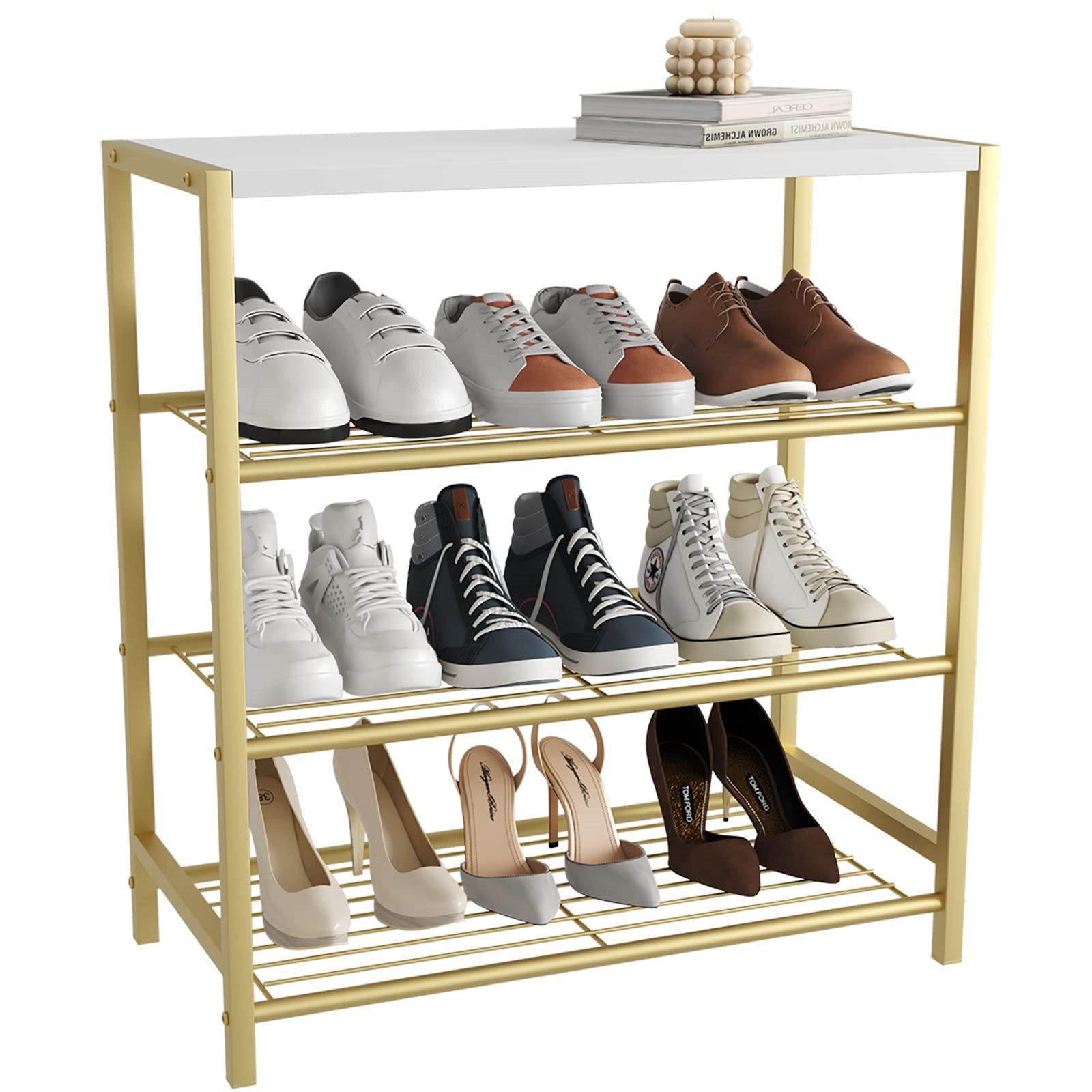 Mercer41 Entrance Shoe Rack, 4 Tier Shoe Rack | Wayfair