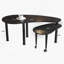 Table basse rotative à 360 degrés avec rangement spacieux et panneau de fibres à densité moyenne durable-135110591-135110597-135110598