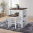 3 Pieces Counter Set Storage Space For Small Space Modern Farmhouse Design Retro Design