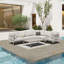 Zeke 6 - Person Modular Patio Conversation Sets with Cushions-1957123035-1957123032