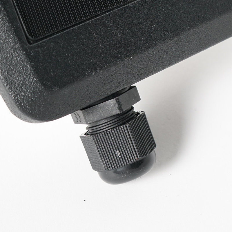 Adetoun Black 12cm H Integrated LED Outdoor Flush Mount