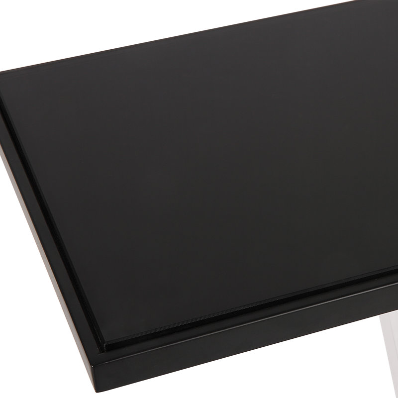 Angle Glass End Table