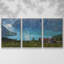 «Reflection II», reproduction sur toile 3 pièces-1384952443-1384952441