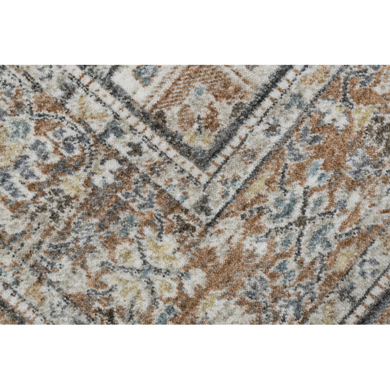 Hillenbrand 18862-689 Rouille / beige / multicolore, Rectangle 5 pi x 7 pi