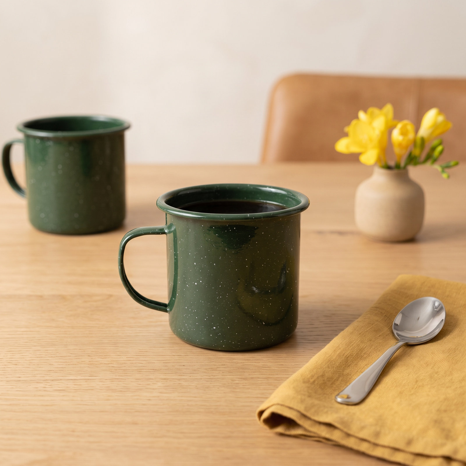 Stinson Enamelware Mug, Green