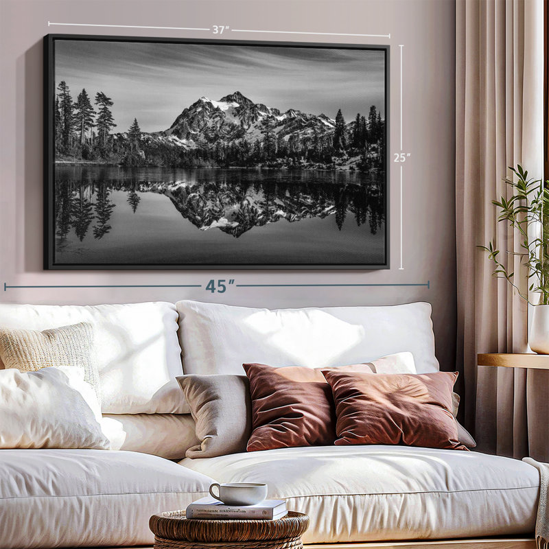 " Monochromatic Mountain ", 19" H x 13" W