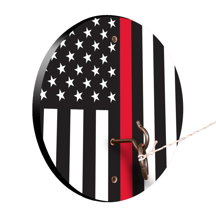 Victory Tailgate Thin Red Line Firefighter Hook And Ring Game - Wayfair ...