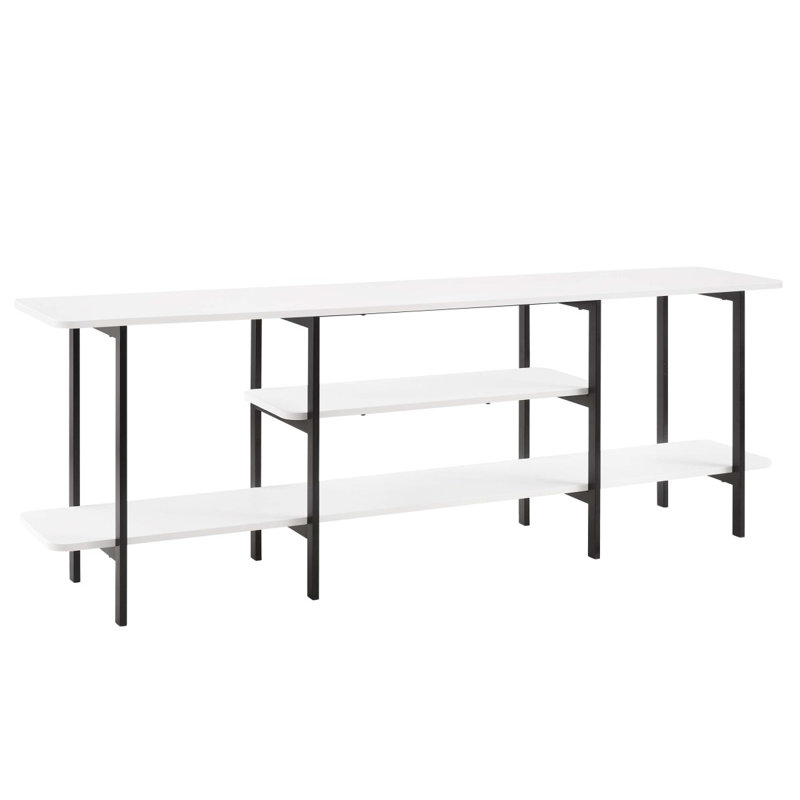 Celine 71" Console Table In White (3Shelf), White