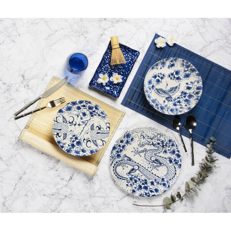 Zen 18 Piece Ceramic Dinnerware Set - Service for 6