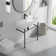 Turner 30" W x 16" D x 35" H Ceramic Rectangular Console Bathroom Sink with Overflow