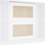 Lit de jour simple avec lit gigogne, armoire et tablette en blanc - Construction gigogne en bois-893604222-893604217