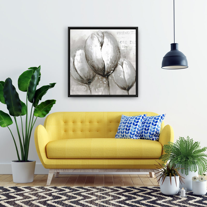 " Three White Tulips "