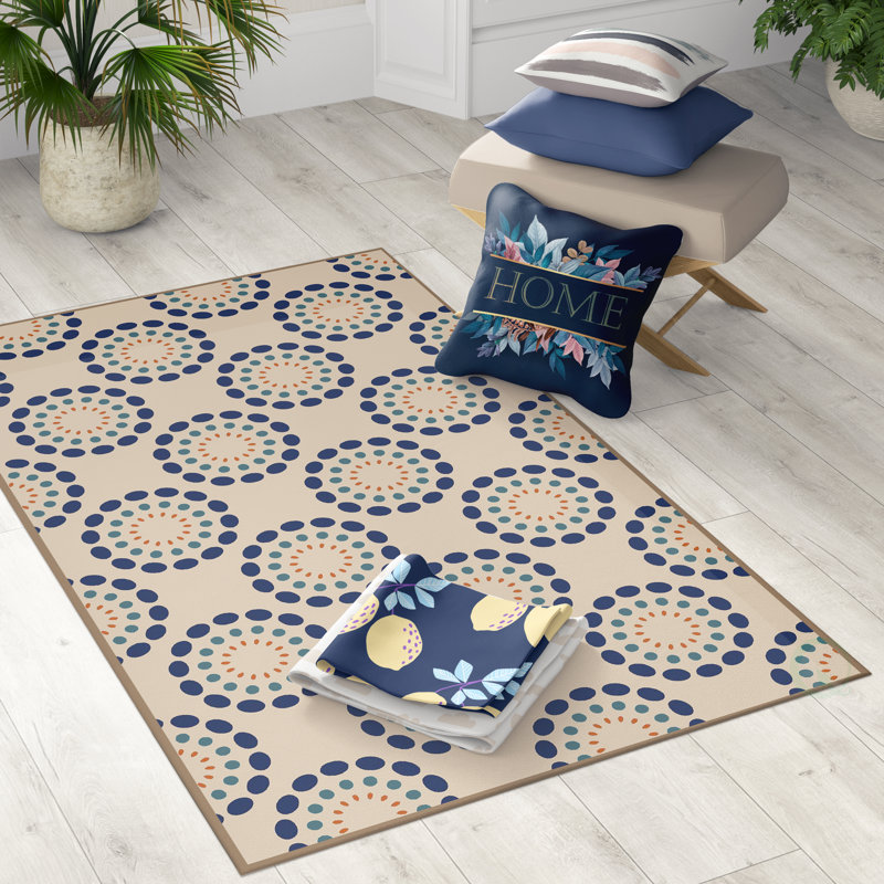 Tapis beige Wolking, Rectangle 4 pi x 6 pi