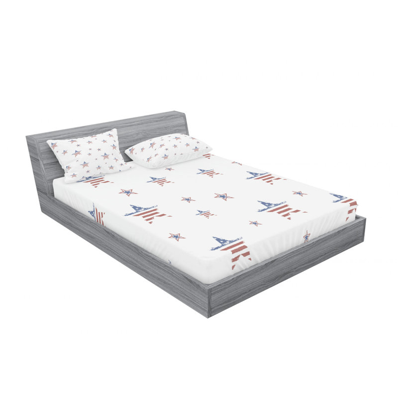 Microfiber Sheet Set, Queen Sheet Set with Fitted Sheet
