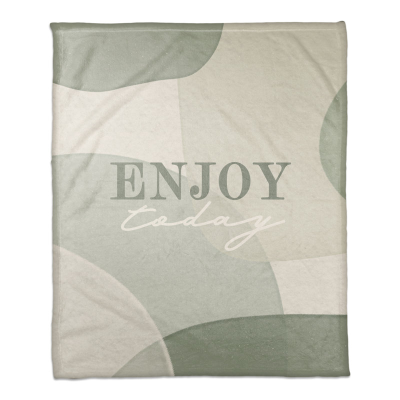 Happiness from Sage Throw Blanket