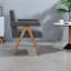Chaises de salle à manger élégantes en tissu, gris anthracite, design contemporain pour la maison
