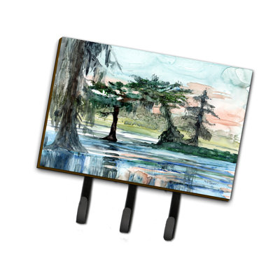 Metal Wall Organizer with Key Hooks