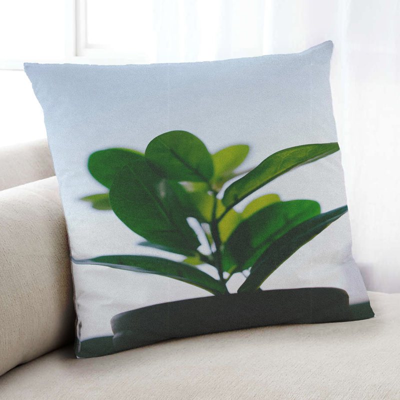 Coussin Color Color Green 57, Microsuède