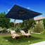 Parasol de patio extérieur carré douillet 10 pi Gentle Chic-85856852