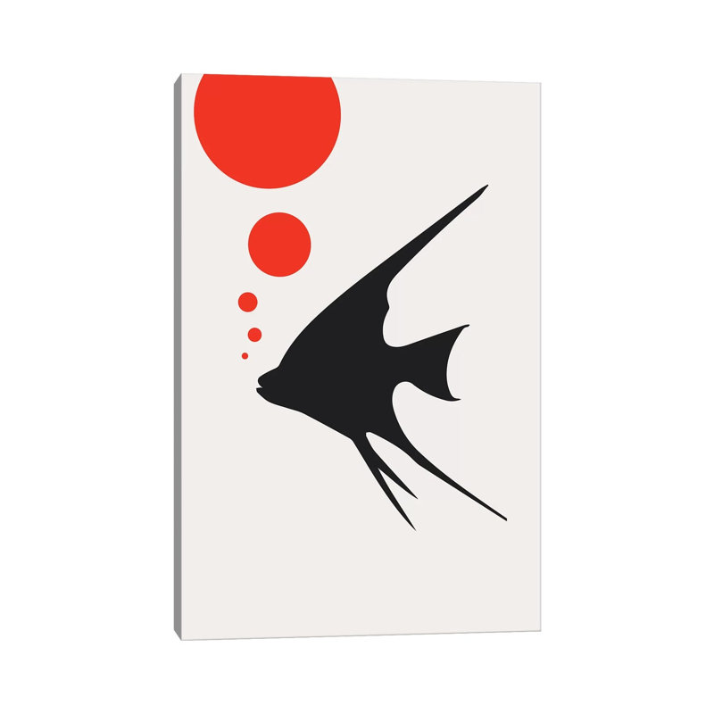 Blub Blub by Kubistika - Print on Canvas, Wrapped Canvas, 66.04cm H x 45.72cm W x 3.81cm D