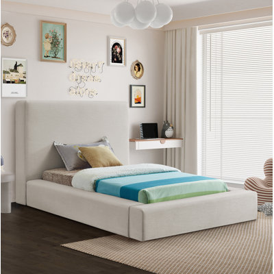Lit plateforme tapissier Ishia