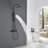10" Wall Mounted Solid Brass Rainfall Complete Shower System With Hand Shower-119925591