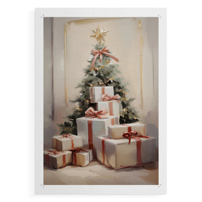 Art des Fêtes de Noël - série 2-CCLVII - impression sur toile seulement - NON-CADRE