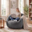 Fauteuil à billes surdimensionné en microfibre 47 po-129277949