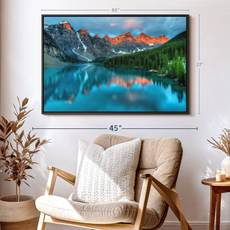 " Tranquil Moraine Lake ", 40" H x 27" W