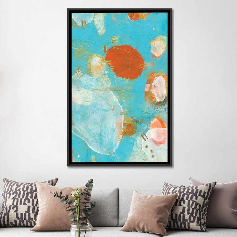 « phenix ii », impression sur toile, H 26 po x l 18 po x P 1,5 po, Toile avec cadre flottant noir, Pas de tapis