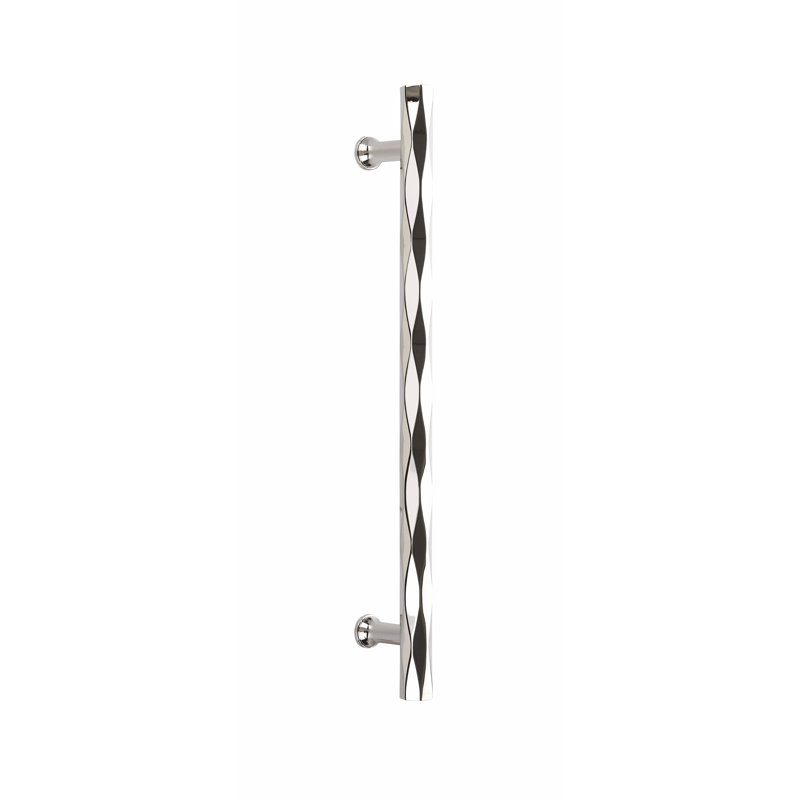 Emtek Tribeca Appliance Pull, 12" Center to Center, Polished Nickel