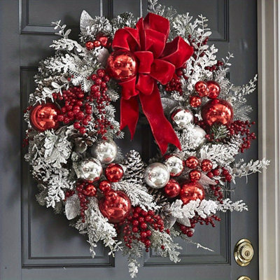 Handcrafted Mixed Assortment Plastic 45 cm Artificial Wreath