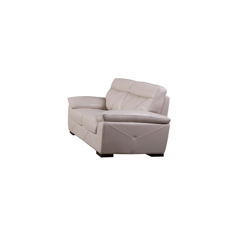 Otto 72'' Upholstered Loveseat, Bone Leather Match