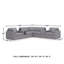 Canapé modulaire équilibré 7 pièces avec audio et consoles de rangement Depew-1023025263