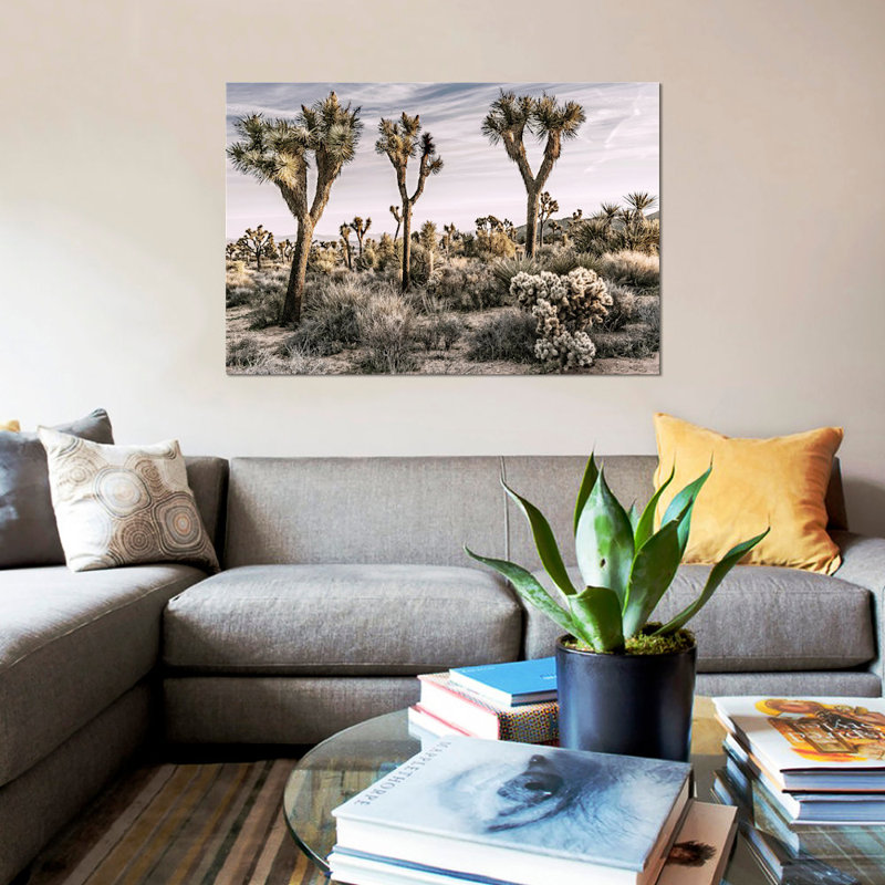 «Joshua Tree Views IX», impression sur toile, H 40 po x l 60 po x P 1,5 po, Pas de tapis, Toile tendue