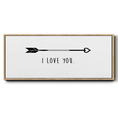 Love Arrow I- Framed Canvas