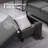 78" Square Arm Linen Sofa with Reversible Cushions, Dark Grey-1502881592