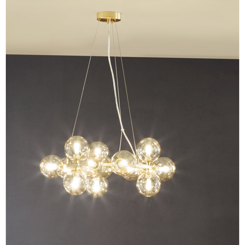 Ailis 15 - Light Geometric Pendant, Gold