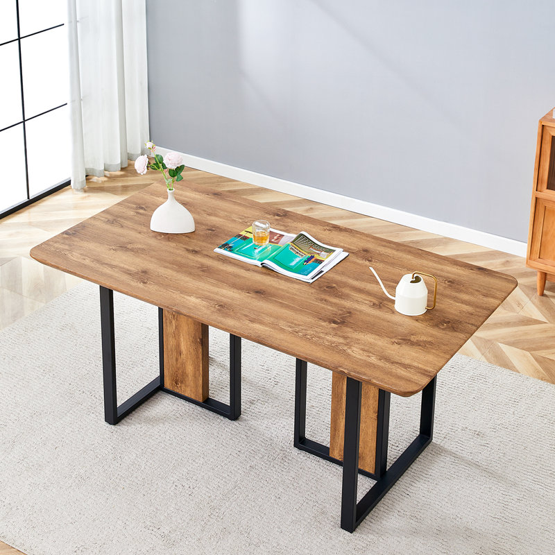 Table de salle à manger en bois 79 po, H 30 po x L 67 po x l 36 po