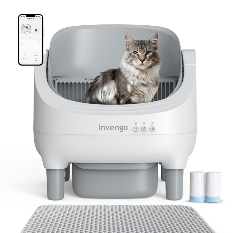 Smart Automatic Self-Cleaning Cat Litter Box, 2.4GHz Wifi