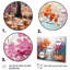 Orange Pink Neo Primal Forest Collage - Landscapes Canvas Wall Art-280340035-280340036