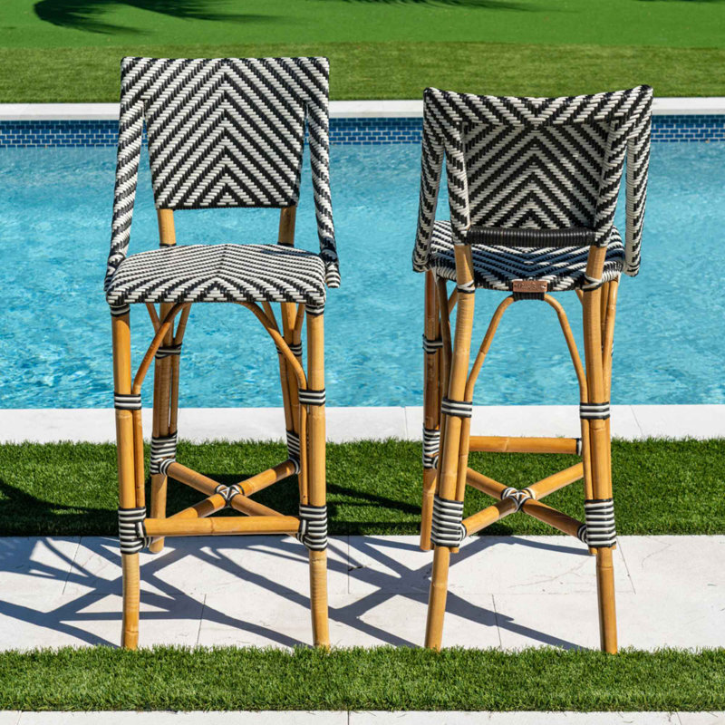 Panama Jack Set 2 Paige Bar Stools, Bar Stool (30” Seat Height)