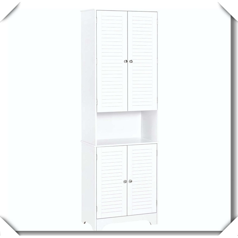 Armoire de rangement autoportante, Blanc