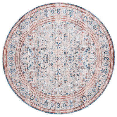 Tapis persan rétro beige / rouille 427