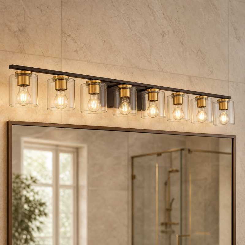 Éclairage pour meuble-lavabo 8 lumières Farmhouse