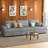 Bianca Corduroy 111'' Wide 3-Seater Sofa With Removable Washable Cushion Cover-63390825